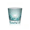 Velmira Classic Dreamscape crystal glass 330ml aqua cut tumbler