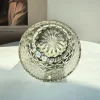 Crystal glass base detail luxury craftsmanship close up