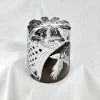 Hand cut crystal glass eagle engraving premium design